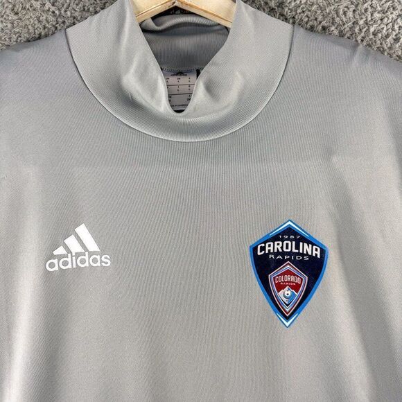 Adidas Carolina Rapids Soccer Jersey Mens Large Gray Futbol Athletic Outdoor Run - Picture 2 of 14